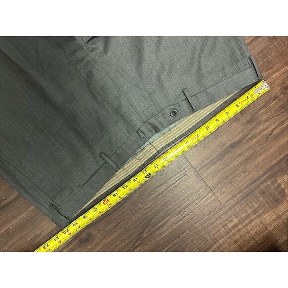 Incotex Classic Fit Pattern "B" Gray Front Pleat Straight Dress Pants Sz 40 x 31 - Picture 14 of 16